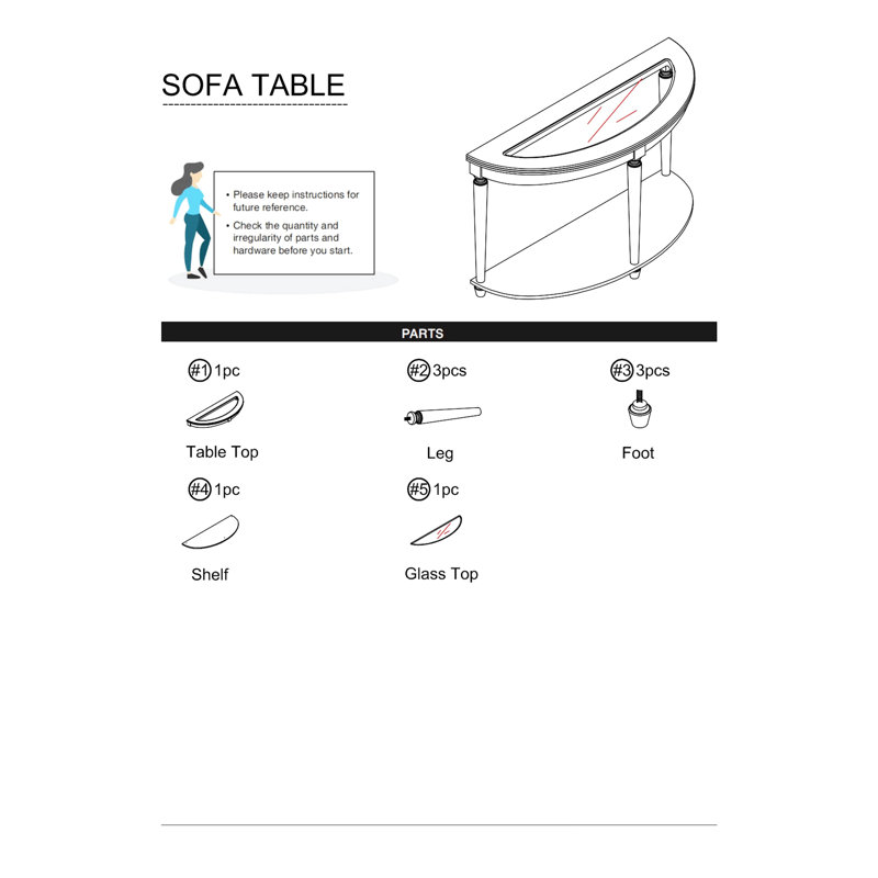 Meuble de salon transitionnel 1pc
