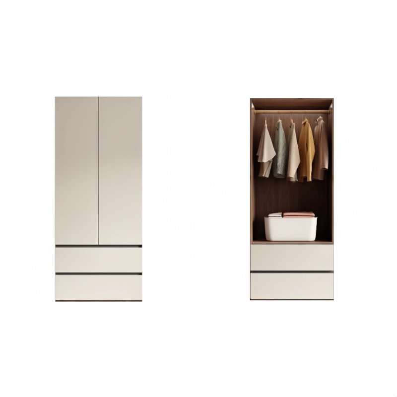 Garde-robe simple de style crème, H 78,74 po x l 23,62 po x P 23,62 po
