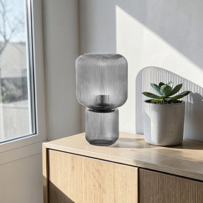Verona Clear Glass Table Lamp