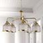 Asner 5 - Light Shaded Chandelier-1680770379