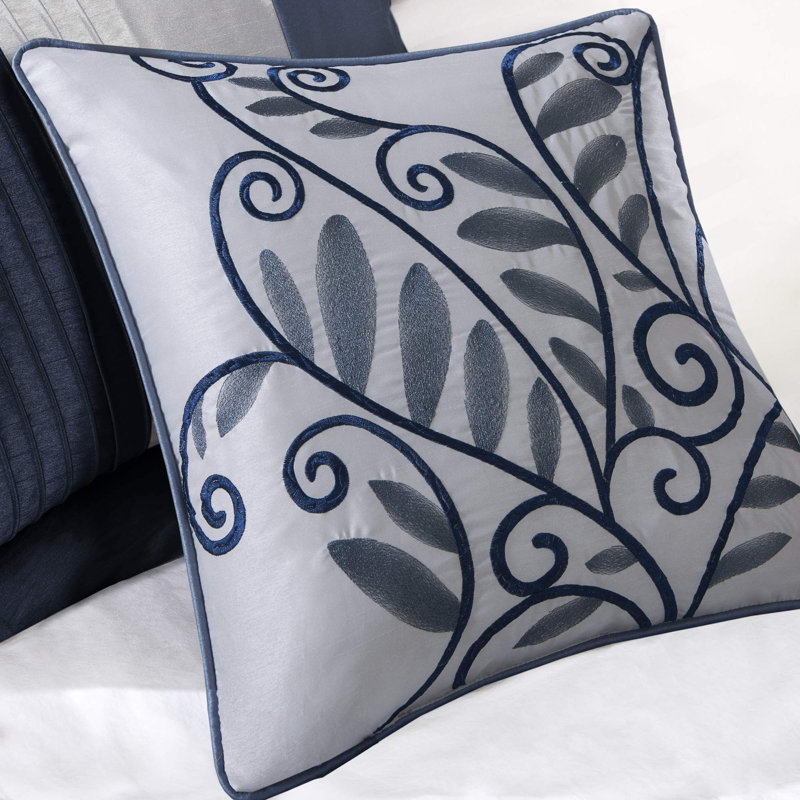 Amherst 7 Piece Comforter Set, Navy