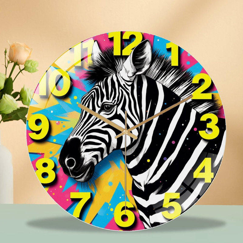 Horloge murale Zebra