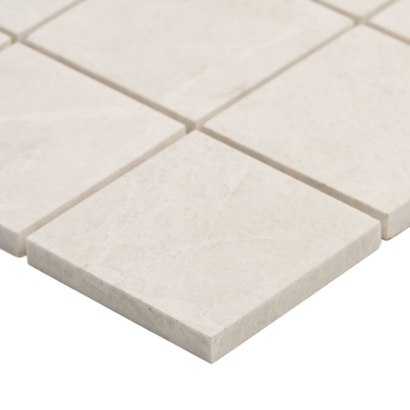 Vanilla White 12 In. X 12 In. Square Honed Marble Mosaic Floor And Wall Tile (10 Sq. Ft. / Case)