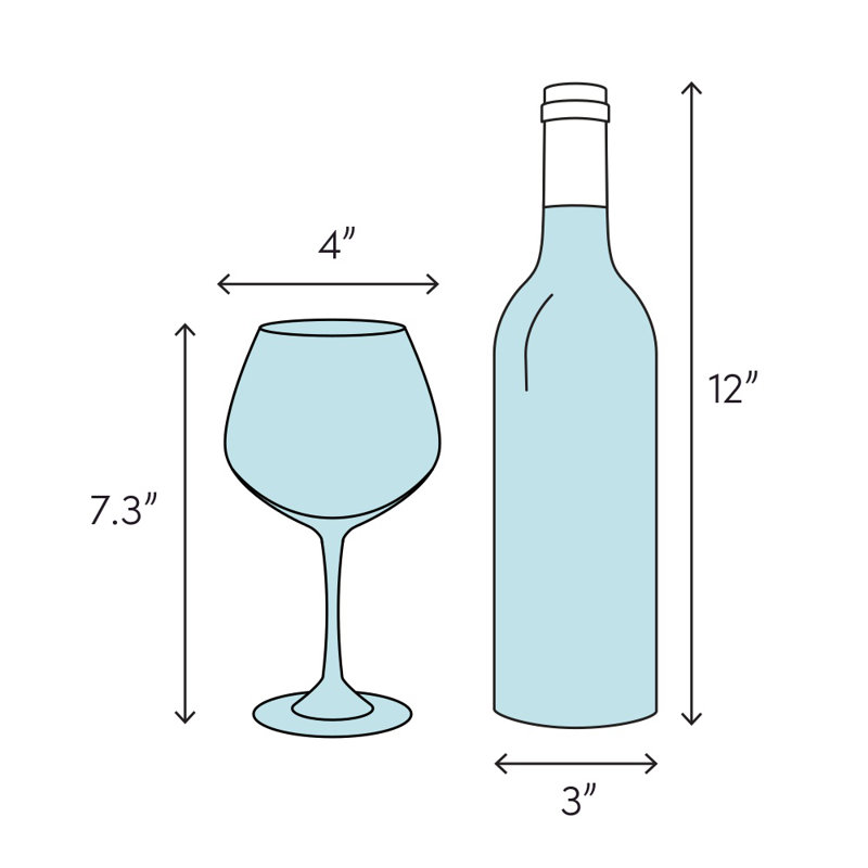 Plastic Wine Glasses Set of 4