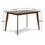 Ensemble de salle à manger en bois avec table rectangulaire et chaises Caveney-70096451-70096449