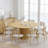 Solid Wood Dining Table Round Pedestal Kitchen Table-18914239-18914238