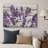 Purple Lavender Flowers On Wood Effect Background Artwork, Retro Rustic Wall Pictures, Large Framed Canvas Giclée Print Wall Art-1953031516-1910656508-1895565478