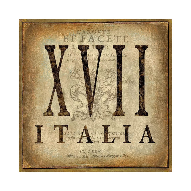 Italia by Oliver Jeffries - Wrapped Canvas Print, 66.04 cm H x 66.04 cm W x 1.91 cm D