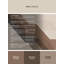 Tapis beige lavable à la machine moderne Luray - reliure beige-805344879