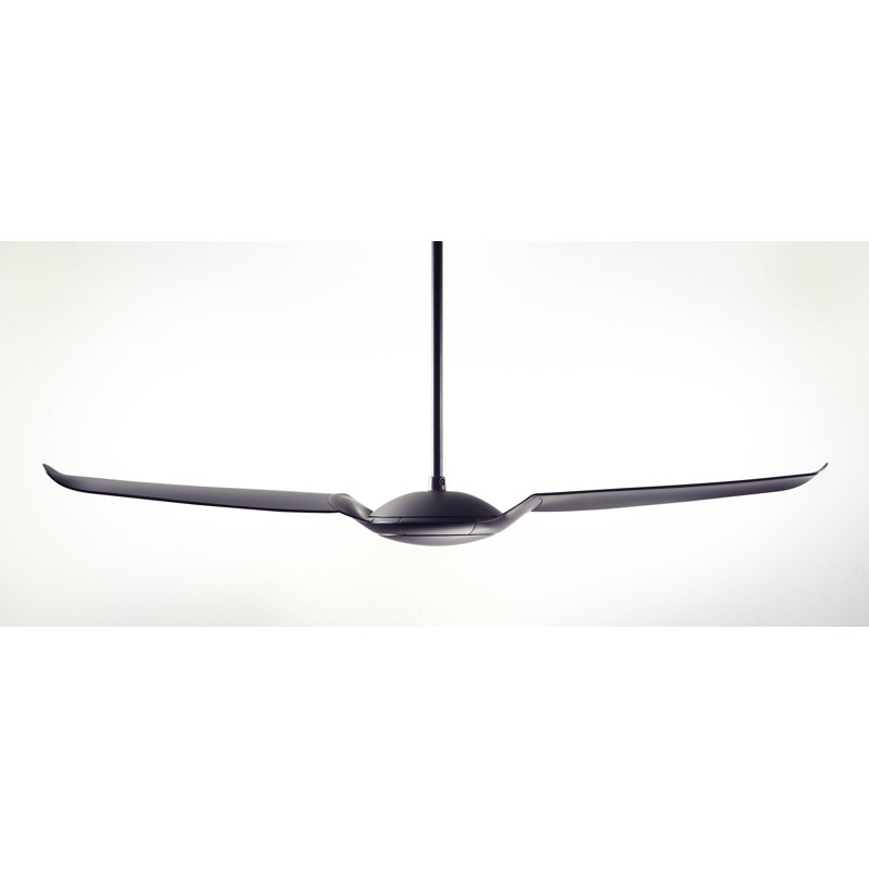 IC Air LED Downrod Ceiling Fan, Dark Bronze, Remote Control, Dark