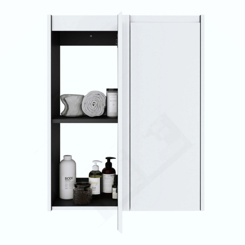 Bathroom Side Cabinet, 2-Soft Close Doors, Float Mounting Design