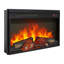 Foyer électrique encastrable de 26 pouces avec flamme réaliste, télécommande, minuterie, chaleur de 1400 W, puissance de 5 000, 11 réglages de température, protection contre la surchauffe, profiter de la flamme sans source de lumière DEL de 50 000 heures, et