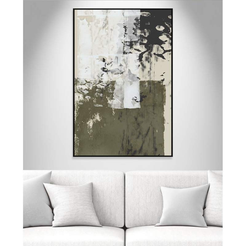«Reflections In Sage II» par Isabelle Z, Espresso, H 61,5 po x l 41,5 po