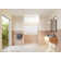 Stellar 60.75 in. x 78 in. Fully Frameless 3 Panel Inline Hinge Shower Door