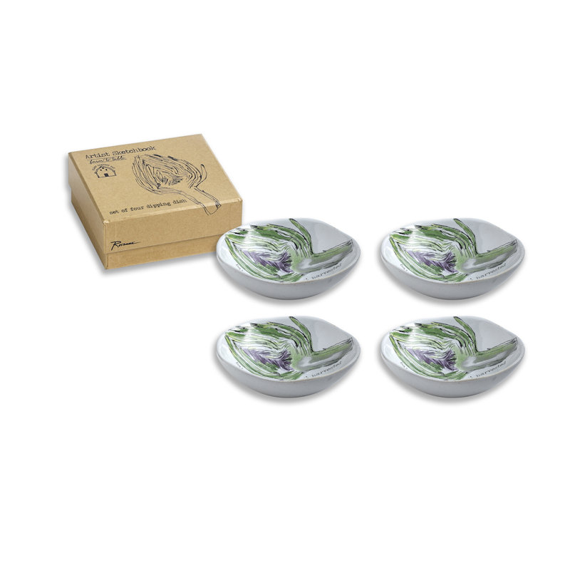 Artichoke Dipping Dish Appetizer Plate