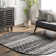 Amandine Moroccan Power Loom Performance Black Rug