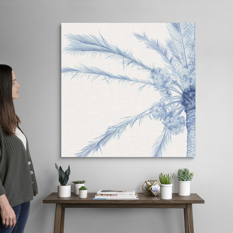 Art mural sur toile Chambray Palms I, Toile tendue, H 36 po x l 36 po x P 1,25 po