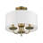 Sampson Linen Blend Semi Flush Mount-105759654