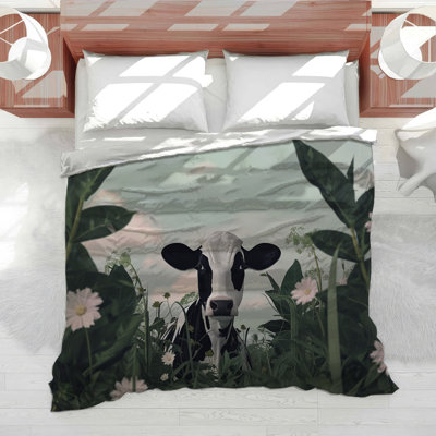 Housse de couette en microfibre Cow Animal