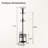 Freestanding Metal Coat Tree with 12 Hooks（Square）-232702515