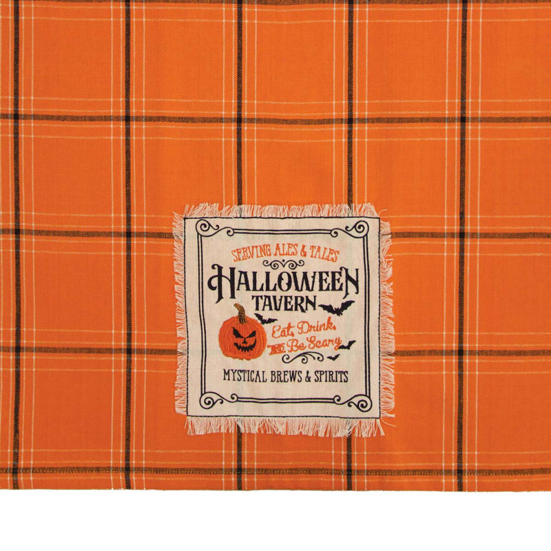 Torchon d'Halloween 100% coton tissé Halloween