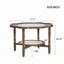 Table basse à 2 niveaux avec rotin
