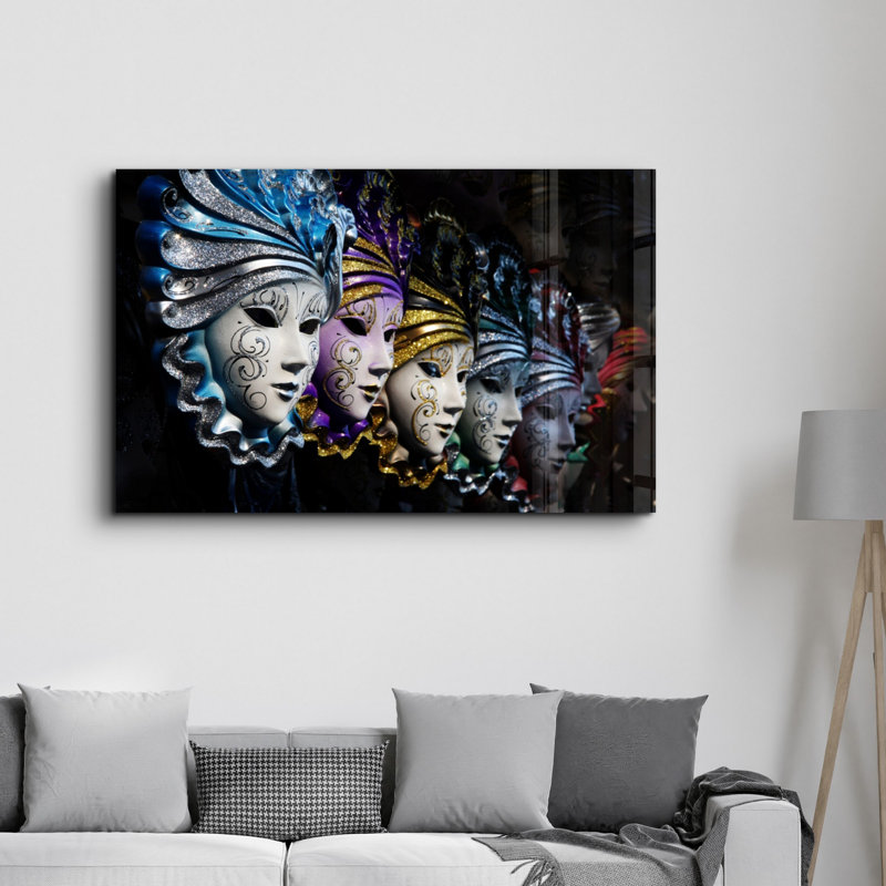 Élégante peinture murale en verre trempé de 13,8 po x 21,7 po | 100% verre trempé, épaisseur: 0,16 pouce | Imprimé UV pour des couleurs éclatantes | Parfait pour la décoration intérieure, le salon et les espaces de bureau