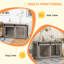 Dog Crate Furniture with Removable Cushion - Walnut Brown