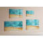 Magnetic Memo Board Whiteboard - 120 x 60 cm - With Marker and Magnets - Sea Beach People