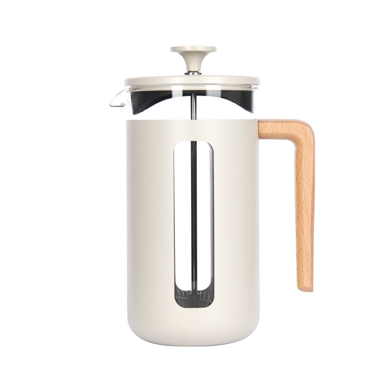 Pisa 1L Cafetiere, Cream