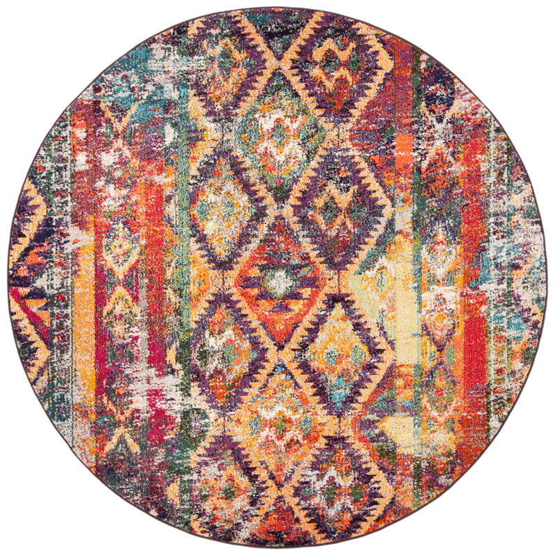 Marty Moroccan Area Rug, Round 201cm