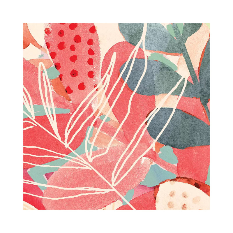 Toile en métal Steworkix - Assemblage tropical IV par Victoria Borges