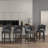 Bisto Upholstered Counter Height Bar Stool with Solid Wood legs-223326884