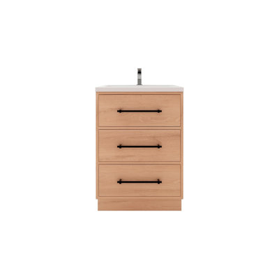 Victoria 23.6'' Single Bathroom Vanity with Acrylic Top