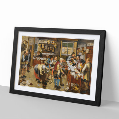 The Country Brawl by Pieter Bruegel the Elder - Picture Frame Painting on MDF