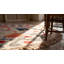 Antique American Hooked Usa Wool Ivory Beige Cream White Rug