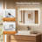 DeerValley 36'' W x 24'' H Smart Anti-Fog Bathroom Mirror with Memory Function, Dimmable 3-Color LED