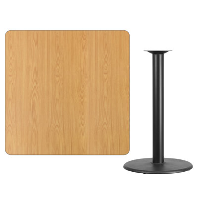 Jack Square Laminate Table Top with Table Height Base