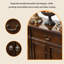 Armoire de rangement semi-circulaire en bois massif 59,06 "style américain-255031757
