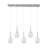Eathyn 5-Light Teardrop Glass Kitchen Island Pendant