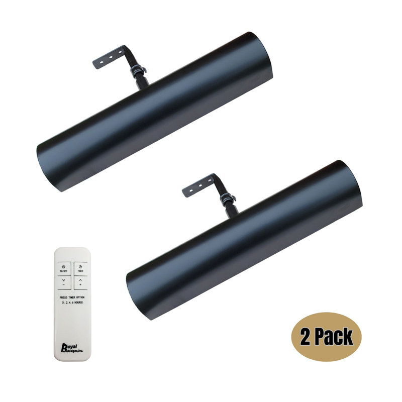 10.75'' Dimmable LED Wall Mounted Picture Light with Remote, Black