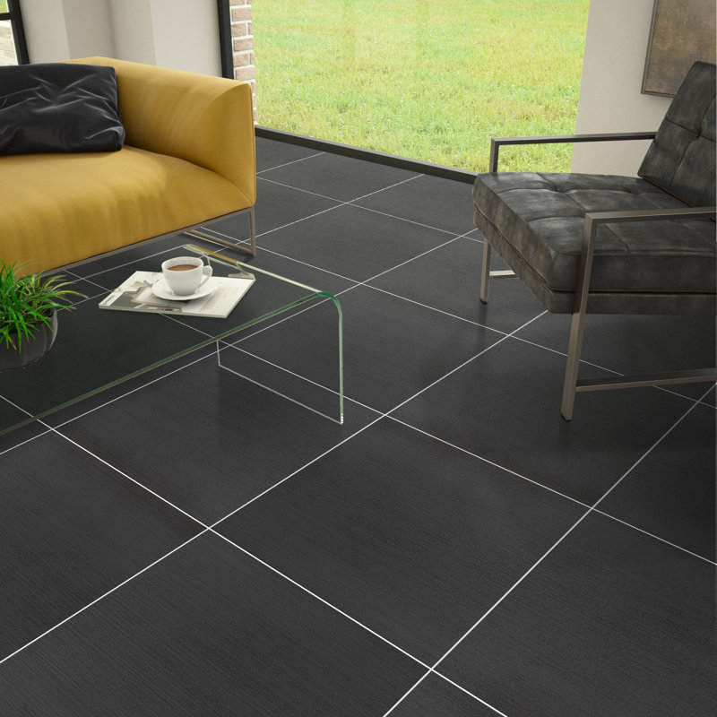 Refinery 24'' W x 24'' L Porcelain Singular Tile, Nighttime