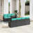 Garden Sofa Set 8 Pcs Poly Rattan-1039136998