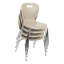 Chaises de classe empilables en plastique avec sièges profilés Shapes Series (ensemble de 4)-36420414-36420417