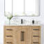 Arbios 48" Quartz Single Bathroom Vanity Top with Lavatory Faucet Holes-92756958