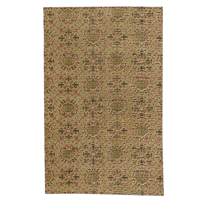 Flatweave Wool Area Rug in Multi