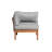 Leonetta Solid Wood 3- Person Seating Group with Cushions