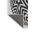 Tapis noir/blanc cassé à motifs-560164493