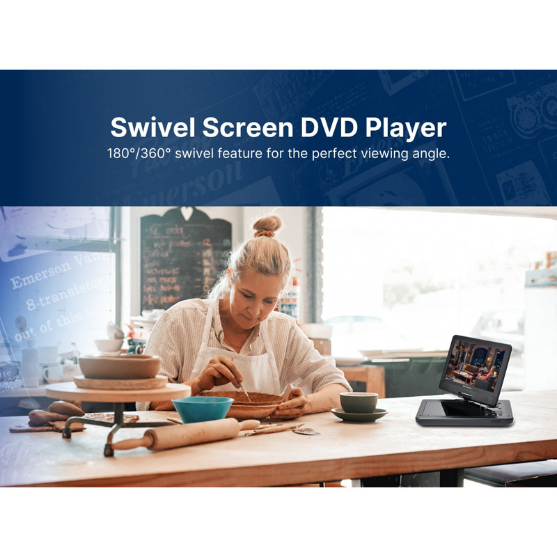 10" DVD Player with Built-in Speaker