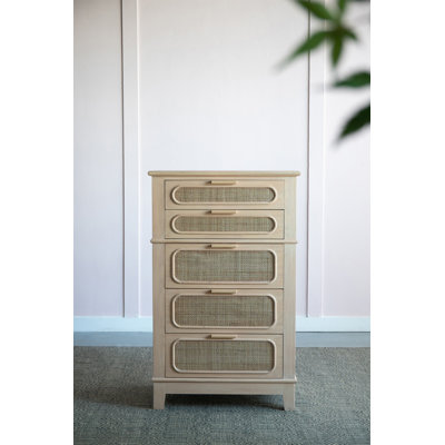 Commode d'appoint 5 tiroirs Piumafua